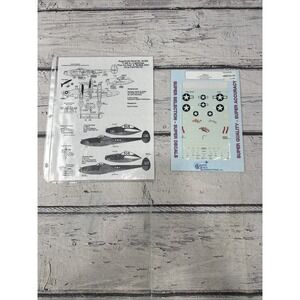 Superscale Decals 48608 1/48 Scale P-38H Lightnings Piss Pot Pete & Buffalo Blt